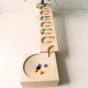 Pista de Canicas de Madera para Niños, Juego de Pistas de Canicas Enrolladas, Laberinto de Canicas de Madera, Pista de Rodillos con Rampas, Regalo de Cumpleaños - Product Image 2