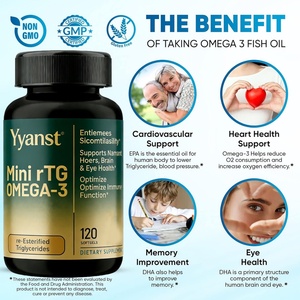 Mini RTG Omega-3 y Triglicéridos Reesterificados de Alta Calidad, Favorece la Salud de las Articulaciones, Apoya la Salud Cerebral, Cápsulas Blandas - Product Image 3