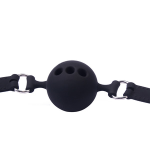 Bavaglio a sfera traspirante in Silicone per restrizioni di schiavitù per adulti gioco sessuale - Product Image 6