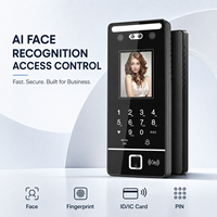 Système de contrôle d'accès biométrique intelligent IP65 par reconnaissance faciale et empreintes digitales TCP | Contrôle d'accès par reconnaissance faciale IP WIFI avec SDK ouvert