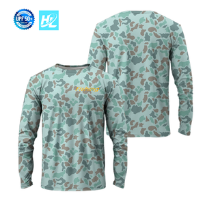 Camiseta de Pesca para Hombre, Ligera, Transpirable, de Secado Rápido, con Protección Solar <span class=keywords><strong>UPF</strong></span> 50, Manga Larga, Estampado por Sublimación, Tallas Grandes para Adultos - Product Image 4