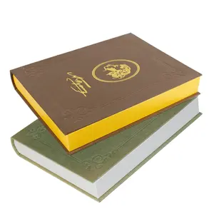 Boîte de présentation de pièces d'or et d'argent en forme de livre de luxe personnalisée OEM pour 5 pièces