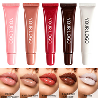 Gloss à lèvres 5 couleurs, effet repulpant, hydratant, waterproof, non collant, couvrance intense, nourrissant en profondeur, couleur vive, brillance des lèvres