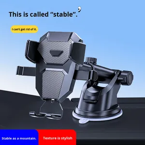 Soporte de teléfono de coche con bloqueo automático, soporte de navegación telescópico de silicona para salpicadero inferior para salida de aire acondicionado - Product Image 4