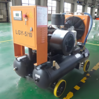 Compresseurs d'air portables à vis KAISHAN 22KW 30HP avec moteur et moteur à roulement PLC pour l'exploitation minière, la construction et l'utilisation en extérieur