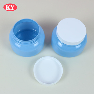 Gelée de pétrole 250g Pet <span class=keywords><strong>bleu</strong></span> large bouche Pet <span class=keywords><strong>bleu</strong></span> bouteille à large bouche hydratant bouteille de crème pour le visage bouteille de crème pour les mains - Product Image 4