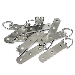 Stainless Steel Hanging Hook 94mm Three Hole Silver Rectangular <b>Frame</b> <b>Mounting</b> Accessory For Picture <b>Frame</b> - Product Image 3