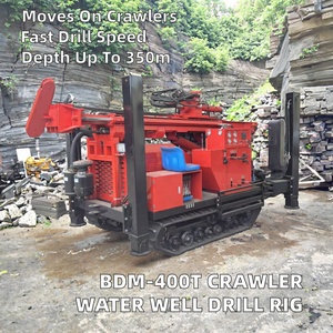 מקדחת קידוח מים ניידת על זחלים לעומק 3 מטרים עם כננת הידראולית, מגדל קידוח 8500, הספק 87 קילוואט, מקדחת סיבובית לכרייה - Product Image 2