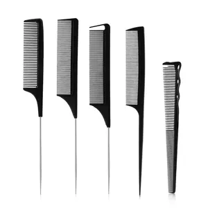 5 काले बालों की कंघी श्रृंखला उच्च गुणवत्ता वाली सामग्री बालों को काटने से ब्रश