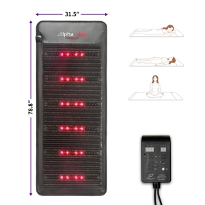 Tappetino per Massaggi A9000 in Ametista con Luce Rossa Affidabile, Terapia PEMF, Cristalli Curativi e Riscaldamento per il Corpo - Product Image 1