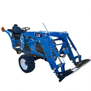 Tractor Compacto Usado LS MT235E de 24 HP con Motor Diésel 4x4 y Cargador Frontal LL3302 para Uso Agrícola - Product Image 5