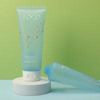 Tube d'emballage cosmétique en plastique givré bleu transparent 2023, 100ml, 150ml, 200ml, avec couvercle à charnière, en promotion pour crème pour les mains/le visage