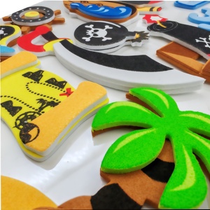Hoja de espuma para niños pegatinas <span class=keywords><strong>ducha</strong></span> juego de 3D pirata corsario personalizar aventurero niño personalizar paquete personalizado - Product Image 3