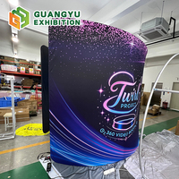 Toile de fond personnalisée avec logo, tunnel lumineux LED portable, style C, pour photomaton, cabine photo 360, toile de fond de fête