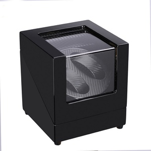 Boîtier remontoir de montres automatique de haute qualité à 2 emplacements, alimenté par piles, adaptateur secteur inclus, avec finition mate - Product Image 2