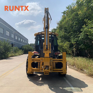 RUNTX Top-Verkauf Erdbewegungsmaschine EPA Motor Diesel-Baggerlader Neu Anhängbarer Baggerlader 4x4 Rücklader Krabben-Gang - Product Image 6