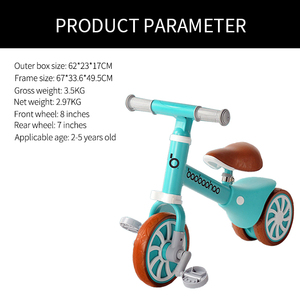 รถหัดเดินเด็ก,ของเล่นเพื่อการศึกษาเปิดได้รถหัดเดินเด็กสมดุล Baohao 2 In 1ลื่นและนั่ง - Product Image 5