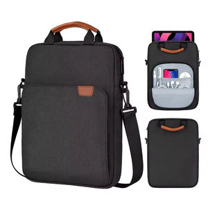 Sac bandoulière personnalisé léger, simple et imperméable pour iPad, avec fermeture éclair, en polyester, pour ordinateur portable 11 et 13 pouces - Product Image 1