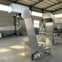 Convoyeur à godets en acier inoxydable de type Z, à faible bruit, élévateur vertical automatique pour matériaux en vrac, pour l'industrie alimentaire et céréalière