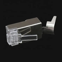 Prix usine connecteur de câble réseau Transparent 8p8c Cat7 connecteur Rj45 blindé connecteur réseau prise modulaire