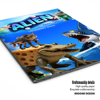 Libro para Colorear de World of Warcraft, el Más Vendido, Diversión para Niños, Libro para Colorear Abstracto con Diseños Alienígenas, Impreso y Personalizado al por Mayor