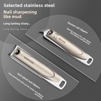 Ensemble de coupe-ongles professionnel de luxe en acier inoxydable 7 en 1 anti-éclaboussures, tranchant, kit de toilettage de voyage, manucure, pédicure, cadeau pour bébé