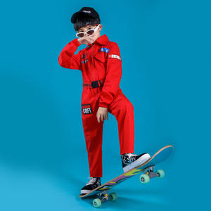 Vêtements de <span class=keywords><strong>Jazz</strong></span> pour enfants Salopette Barboteuses Vêtements Hip Hop pour garçons Costumes pour filles Costume de vol de carrière pour enfants - Product Image 4