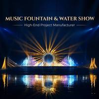 Fuente Musical Profesional para Espectáculos Acuáticos, Fuente de Agua Grande para Exteriores, Sistema de Luces LED DMX, Proyecto Llave en Mano EPC