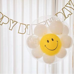 Bobo Sorriso Palloncino Set Decorazioni Bambini Festa di Compleanno Set Arcobaleno di Rifornimenti Del Partito di Modo - Product Image 4