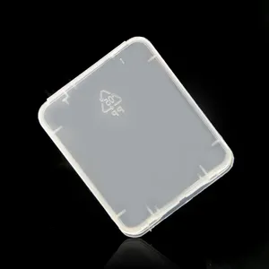 Funda de plástico transparente eco-friendsly CF caja de tarjeta de memoria