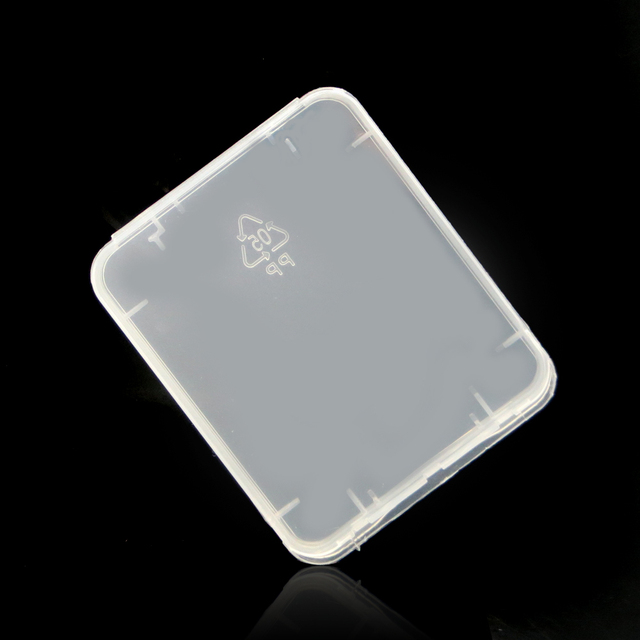 Transparent Eco-Friendsly Plastic Case CF Card Box Memory Card Case