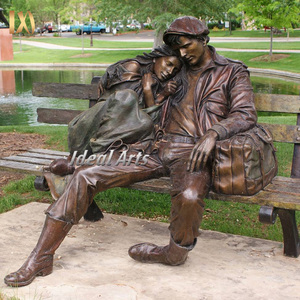 Estatua de Bronce Fundido a Mano del Famoso Físico Albert Einstein Sentado en un Banco, Escultura de Tamaño Real para Decoración de Parques Públicos - Product Image 3