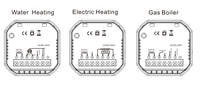 Thermostat de chauffage numérique WiFi, écran tactile LCD, contrôleur de température programmable pour systèmes de chauffage au sol