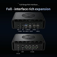 N150 Lüfter Pfsense Server Mini-PC Firewall Router PC N100 Netzwerkgerät 4x2.5G RJ45 LAN HD DP 4G 5G WLAN Industrieller Linux-PC