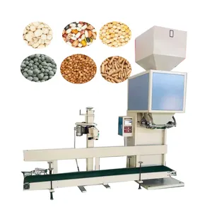 5kg 20 kg 50kg Big Woven Bag Bagger Bagging flour feed Powder Granular Weighing Sewing System and Filling Packing Machine