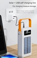 Batterie externe intégrée à câble, grande capacité, charge ultra-rapide 140W, 50000-100000mAh, interfaces Type-C pour ordinateurs portables et appareils mobiles