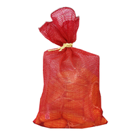 50Kg 100Kg Pp Pe Grote Leno Raschel Mesh Geweven Zakken Plastic Plantaardige Aardappel Ui Brandhout Verpakkingsnetzakken Met Trekkoord