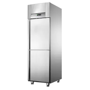 木雪2半门商用冰箱不锈钢厨房立式冷水机厨房冰箱立式冰柜
