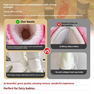 Bottes d'hiver imperméables thermiques au-dessus du genou et au genou Bottes de neige légères à la mode unisexe pour une utilisation en extérieur - Product Image 3