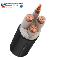 Kabel daya lapis baja konduktor tembaga tegangan menengah 4-core 5-core 25mm 70mm 16mm XLPE