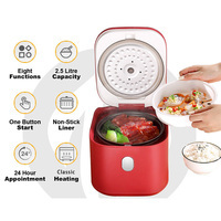 Cuisinière à riz intelligente 2,5 L, électrique, automatique, multifonction, écran LED numérique, écran tactile, cuisinière à riz intelligente