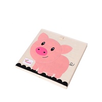 Vente en gros de boîtes de rangement pour jouets d'enfants en tissu non tissé personnalisées, lavables, pliables, avec des motifs de dessins animés