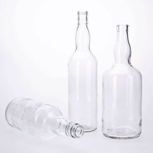 Bouteille en verre de luxe 1000ml 750ml pour <span class=keywords><strong>Tequila</strong></span>, Vodka, Whisky, Gin, Liqueur, <span class=keywords><strong>Agave</strong></span>, avec bouchon à vis, fabriquée en Chine - Product Image 1