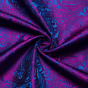 Luxury <strong>Purple</strong> Paisley Tuxedo <strong>Shirts</strong> Beaded Dobby Fabric Long Sleeve Turn-down Collar Men's Wedding Prom Formal <strong>Dress</strong> <strong>Shirt</strong> - Product Image 5