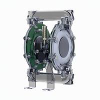 Pompa Diafragma Pneumatik QBG-25PF, 0-7m³/jam, PVDF untuk Industri Kimia & Farmasi