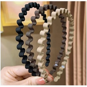 Serre-tête élégant en résine plastique torsadée et givrée avec nœud, fait main, pour <span class=keywords><strong>cheveux</strong></span> courts, pince à <span class=keywords><strong>cheveux</strong></span> pour le lavage du visage, 08 cm - Product Image 2