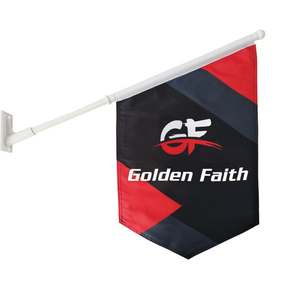 أعلام كبيرة بالجملة منتج جديد رخيص عالية الجودة قماش دعاية مخصصة علم علوي على الحائط لافتة - Product Image 2