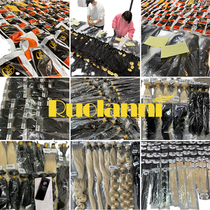 Fornitori di Extension di Capelli Vergini Allineati alla Cuticola a Basso Costo, Ciocche di Capelli Naturali Non Trattati con Onde d'Acqua, Vendita all'Ingrosso di Capelli Umani Peruviani a Dubai - Product Image 2