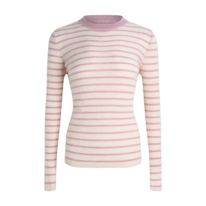 Women's <strong>Striped</strong> Wool Cashmere Sweater Fashion Slimming Soft Waxy Pullover <strong>Jumper</strong> for Autumn Winter - Product Image 1