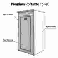 Toilettes portables modulaires préfabriquées de qualité supérieure en panneaux sandwich pour les chantiers de construction et les projets d'infrastructure extérieure